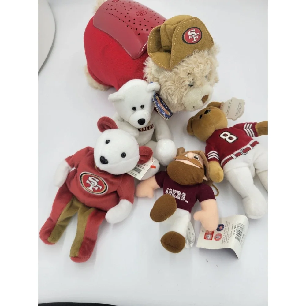 Vintage 90s San Francisco 49ers‎ Plush NFL Lot of 5